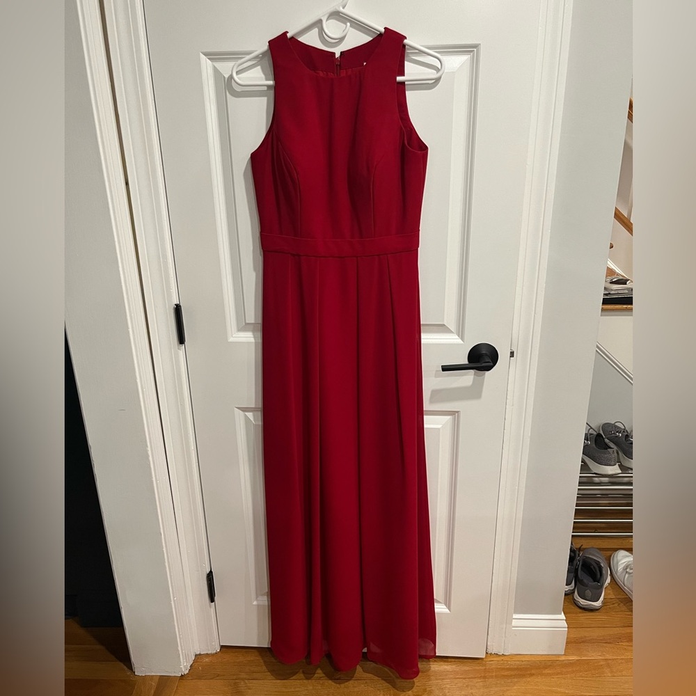 Bill Levkoff Red Bridesmaid Dress- Size 6